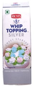 Silver Whipped Topping Cream, Color : White