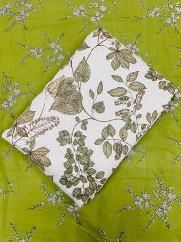 Floral Cotton Dohar Blanket, Color : White for Home