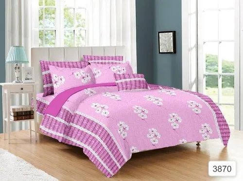 Cotton Double Bed Bedsheets 144tc