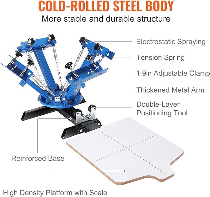 4 Color 1 Station Screen Printing Machine (L.d)