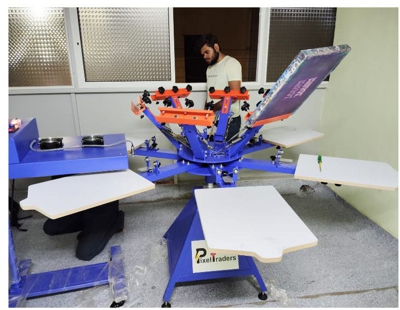 6 Station 6 Color T Shirt Printing Machine -FL-(X-Y)