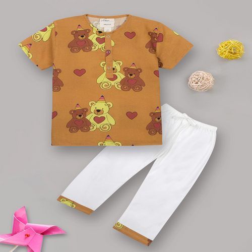 Boys Bear Print Night Suits