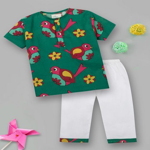 Boys Bird Print Night Suits