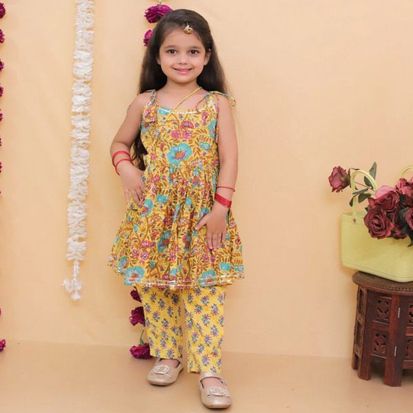 Girls Yellow Bliss Pant Suits