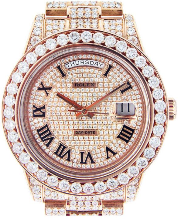 Custom Lab Grown Diamond Day-Date Watch