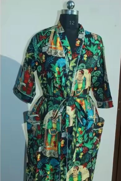 100% Cotton Kimono Bath Robe for Women