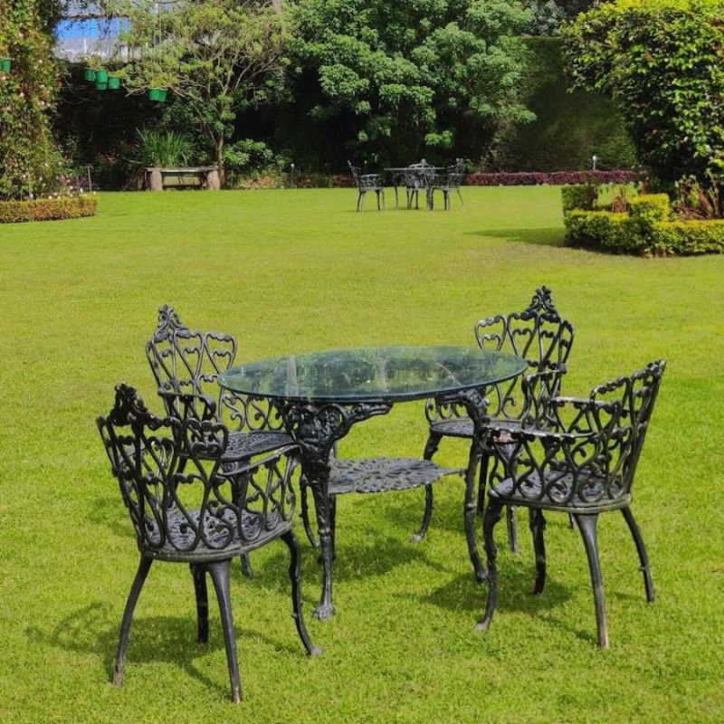 Cast Iron Garden Chair Table Set