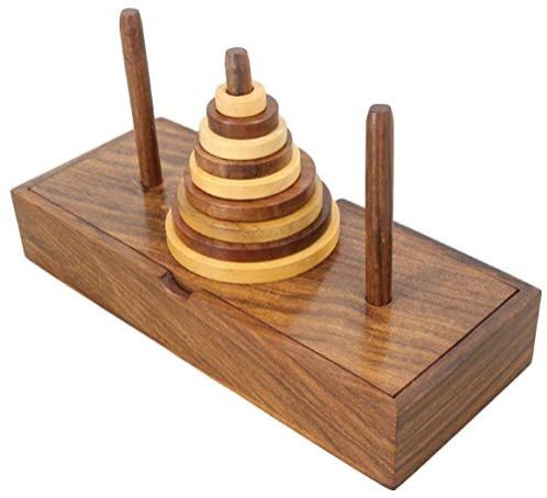 Polished Wooden Ring Maze Puzzle for Decoration, Playing, Playing