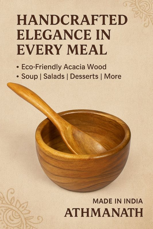 Acacia Soup Spoon Bowl Set