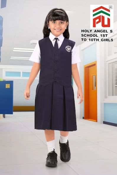 Girls Holy Angels 1 to 10 Class School Uniform
