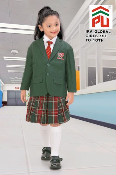 Girls Ira Global 1 to 10 Class School Uniform