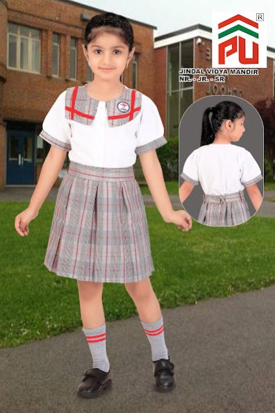 Girls Jindal Vidya Mandir Junior School Uniform