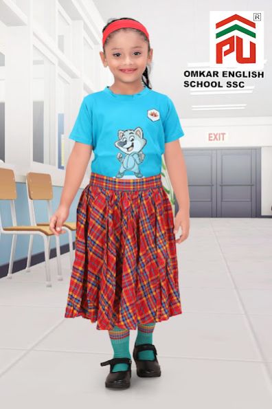 Girls Omkar English School Uniform