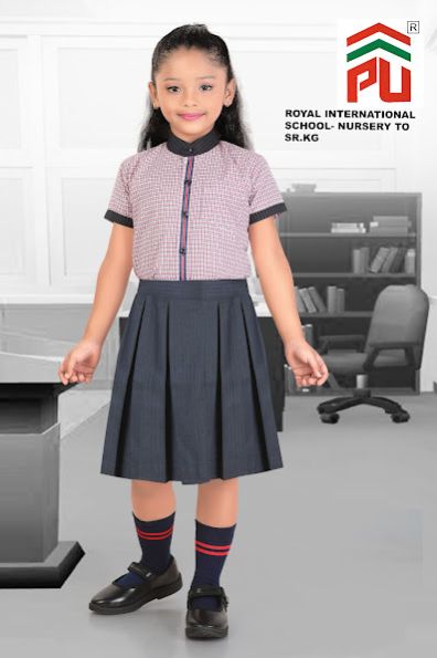 Girls Royal International Nursery To Kg School Uniform