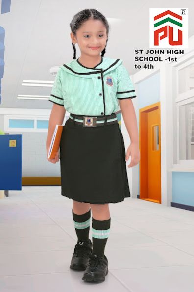 Girls ST. John 1 to 4 Class High School Uniform