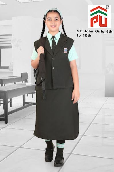 Girls ST. John 5 to 10 Class High School Uniform