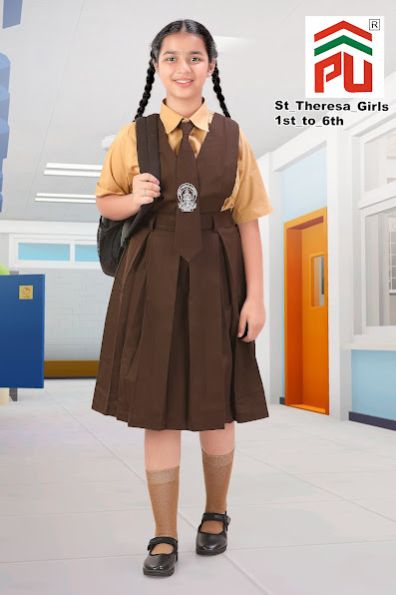 Girls ST. Theresa 1 to 5 Class School Uniform