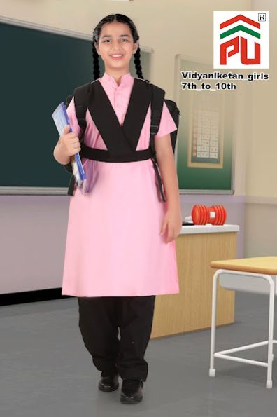 Girls Vidyaniketan 7 to 10 Class School Uniform