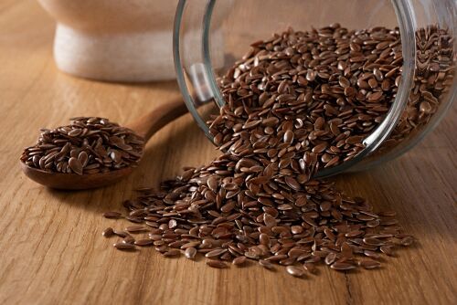 Natural Linseed Flax Seed, Color : Brown