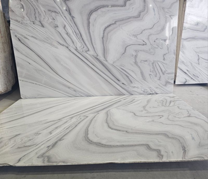 20mm Aspur White Marble Slab, For Flooring