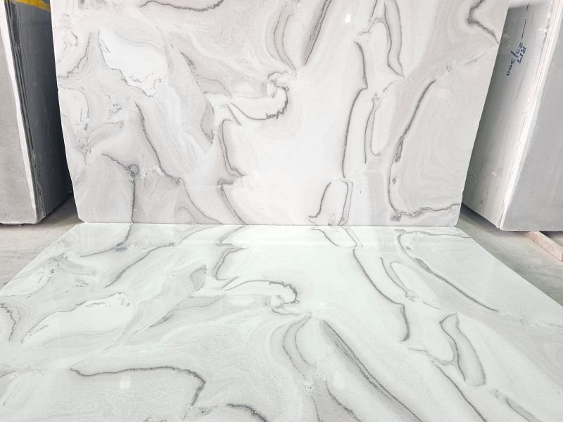 White Aspur Raymond Marble Slab , For Flooring