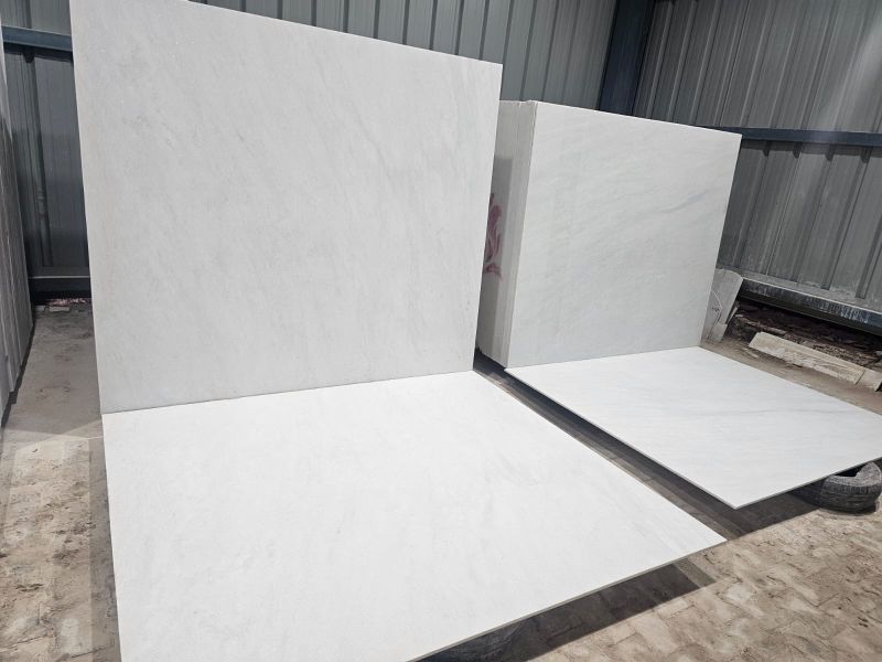 White Polished Morwad Marble Slab