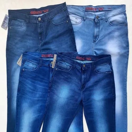 Mens Denim Jeans Casual Wear, Technics : Machine Made
