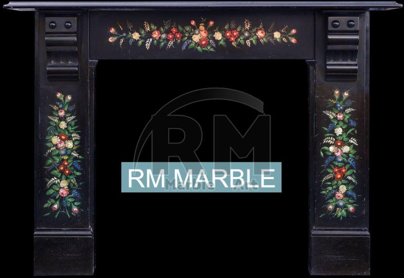 Antique Black Marble Fireplaces