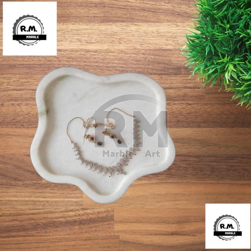 Antique White Marble Pond Tray, For Decoration
