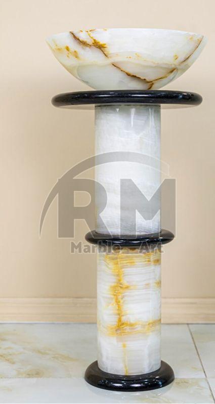 Table Top White Marble Wash Basin