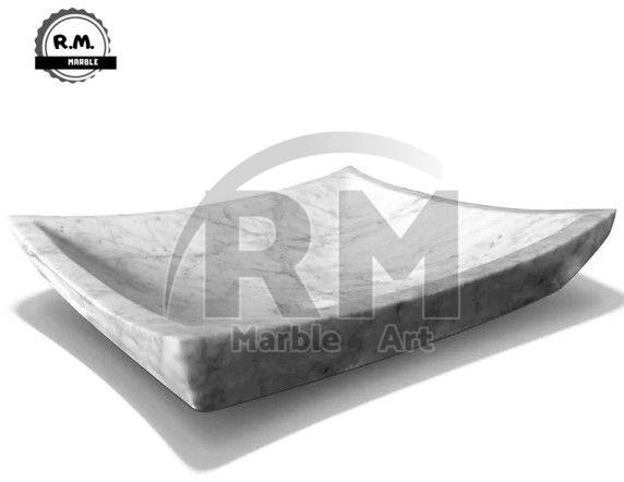 White Counter Top Designer Stone Washbasin, for Bathroom