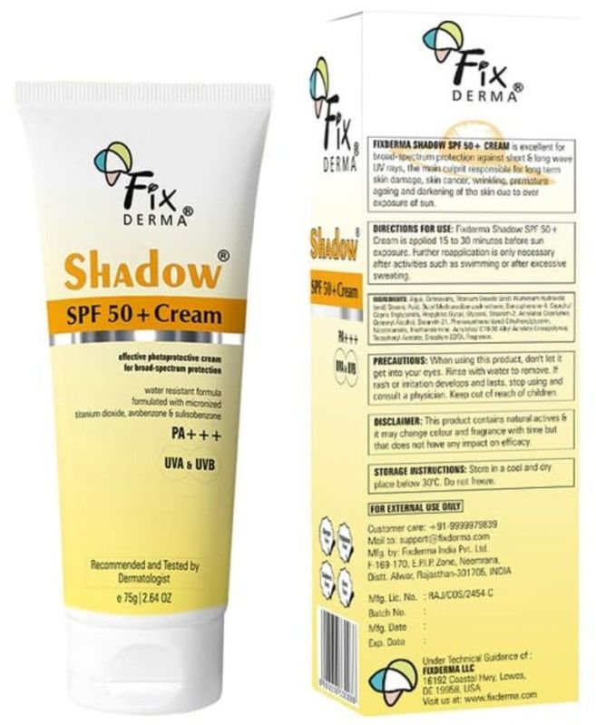 75gm Fixderma Shadow Spf 50+ Sunscreen Cream