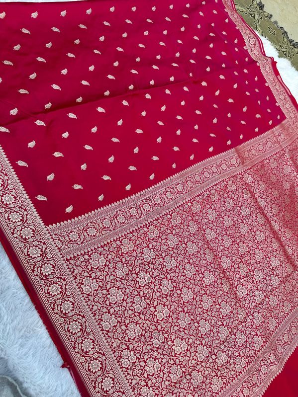 Mashru Silk Sarees with Floral Zari Banarasi Sarees