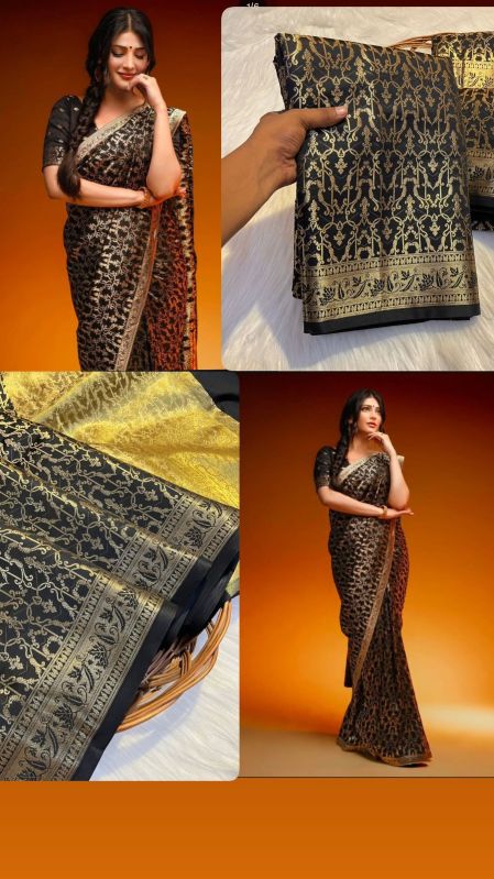 Warm Silk Sarees with Floral Design
