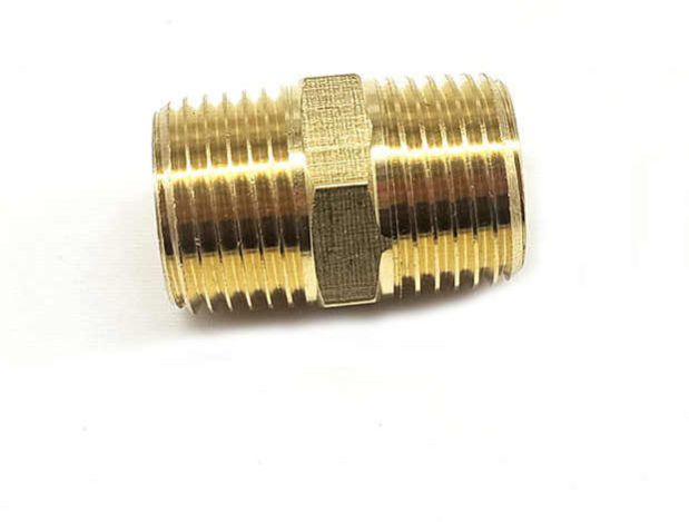 1X1 Inch CP Brass Golden Nipple