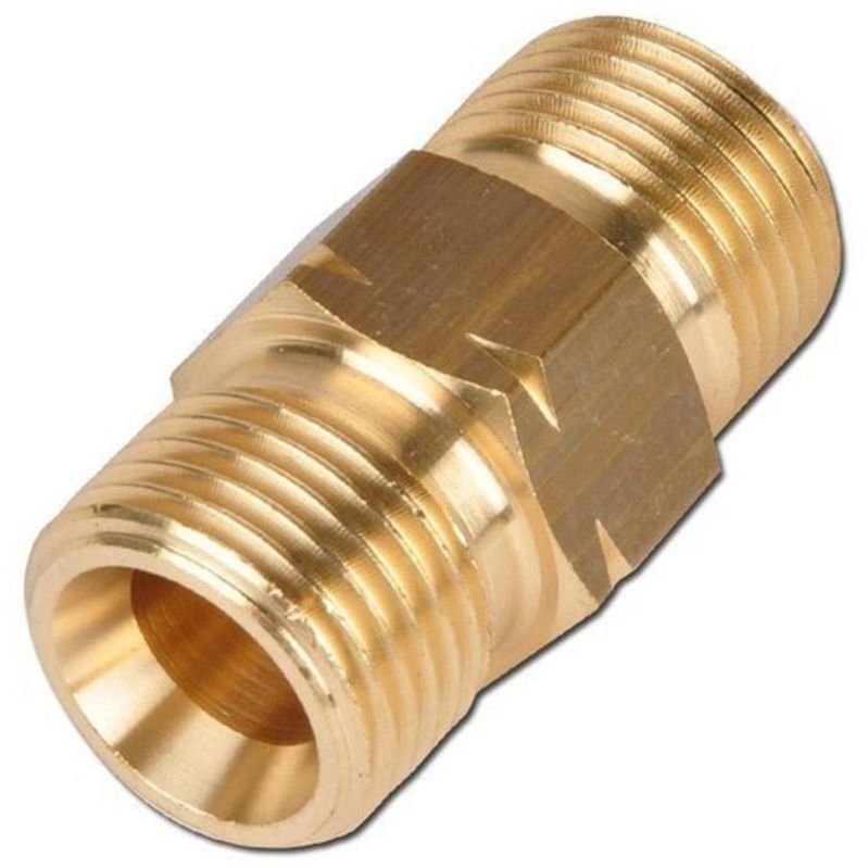 2X2 Inch CP Brass Golden Nipple