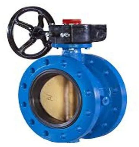Stainless Steel Flanged Butterfly Valves, Color : Blue 48 Inch