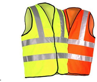 Generic Polyester Reflective Safety Jacket, Color : Red All