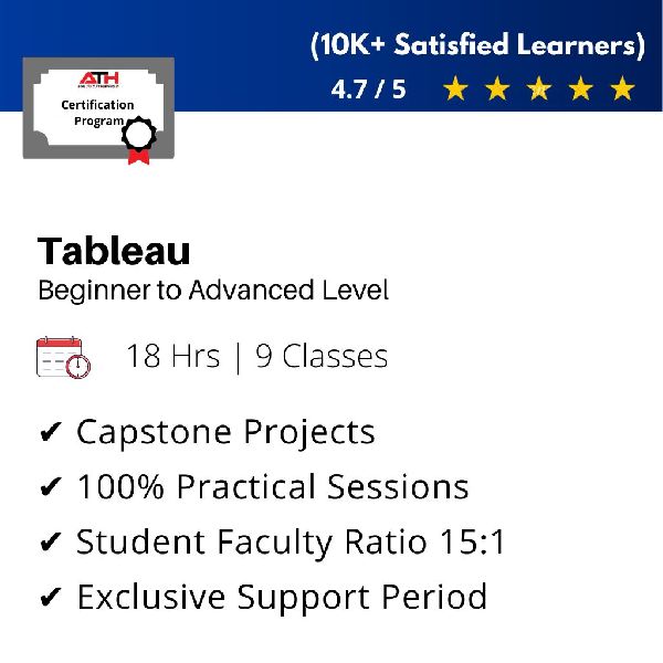 Tableau Certification Program by Ath