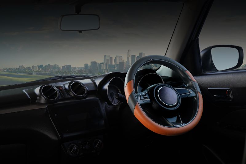 Leather Car Steering Cover