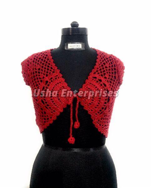 Plain Crochet Flower Shrug, Feature : Anti-pilling, Anti-wrinkle