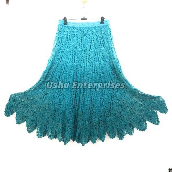 Crochet Ombre Long Skirt