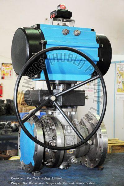 Cast Steel Trunnion Mounted Ball Valve