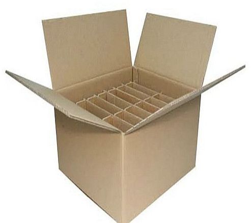 Cardboard Inner Partition 2 Ply Carton Box, Color : Brown