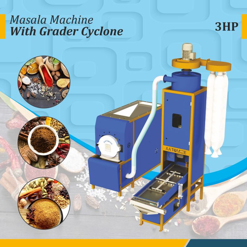 3HP Masala Pulverizer with Cyclone Separator &AMP;AMP; Vibro Grader