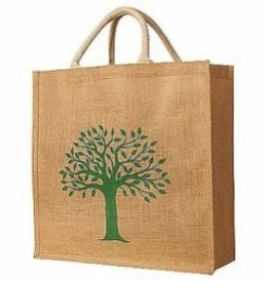 Printed Fancy Jute Bag, Color : Multicolor Medium