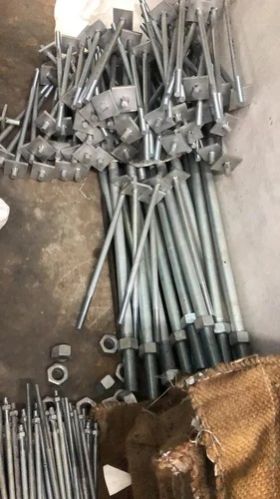 Mild Steel Hot Dip Galvanized Foundation Bolts