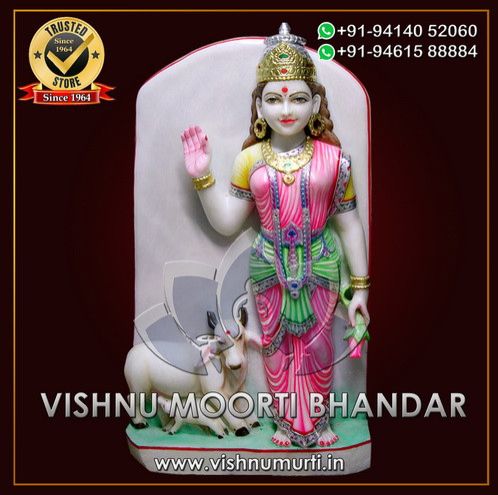 Jamuway Mata Marble Murti, Color : White, Multicolor, Multicolor