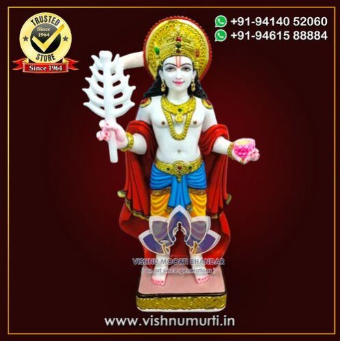 Marble Indra Dev Statue