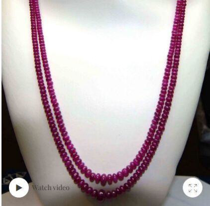 Ruby Beads 163.08 Cts